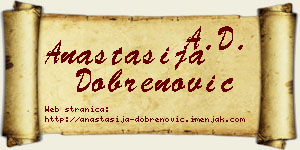 Anastasija Dobrenović vizit kartica